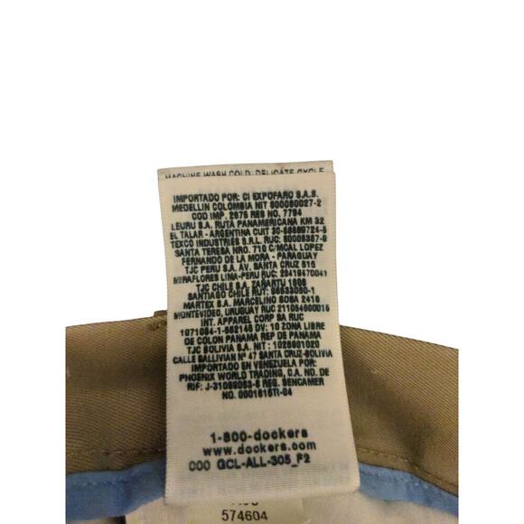 Dockers Men's Relaxed Fit 34x34 Classic Tan Chino Work Dress Pants H - Picture 8 of 12